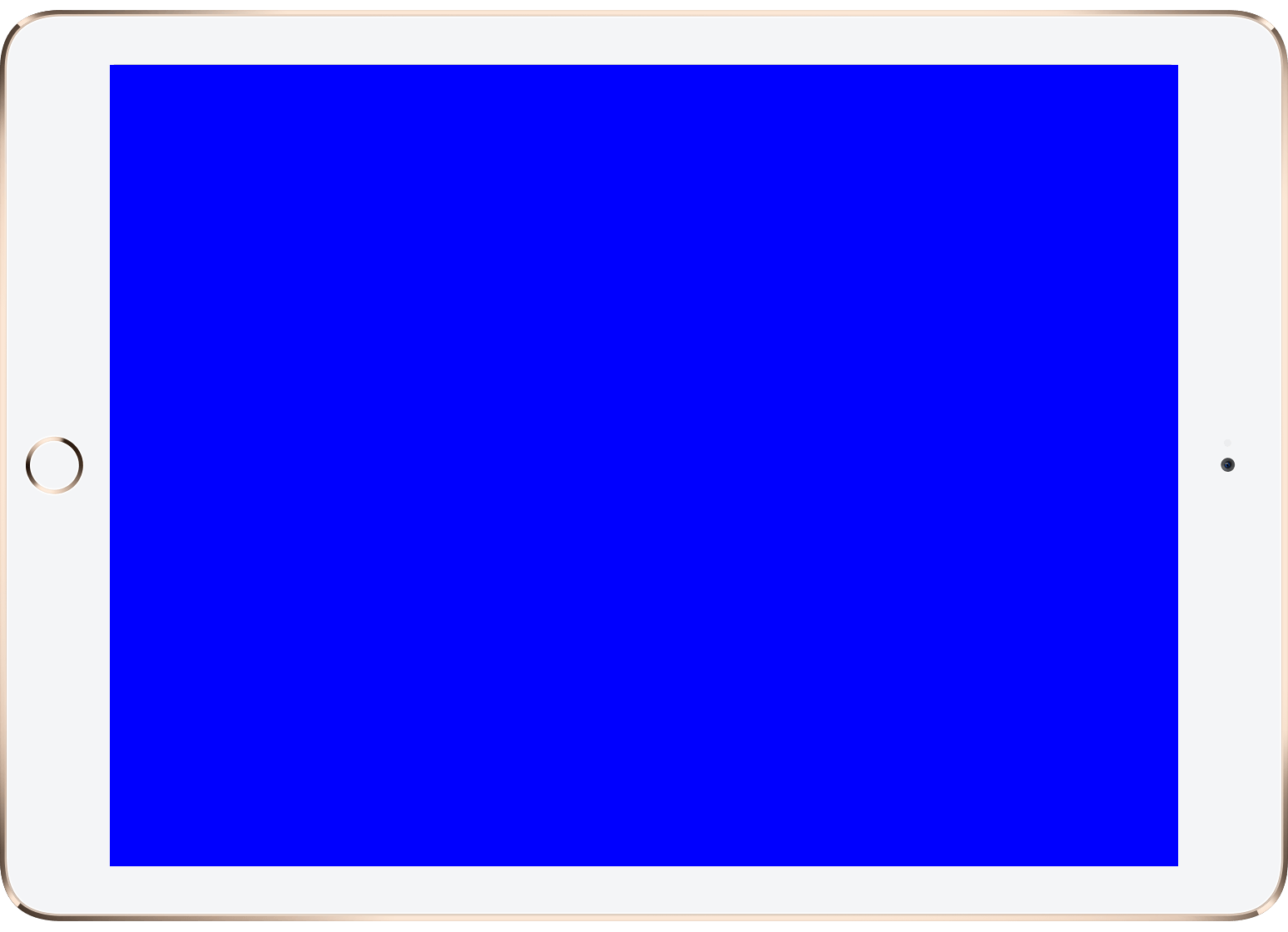 Синій екран планшета - фото